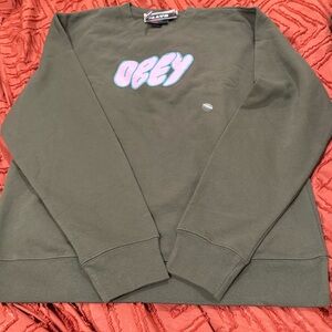 Tilly's Obey Olive Crewneck Sweater